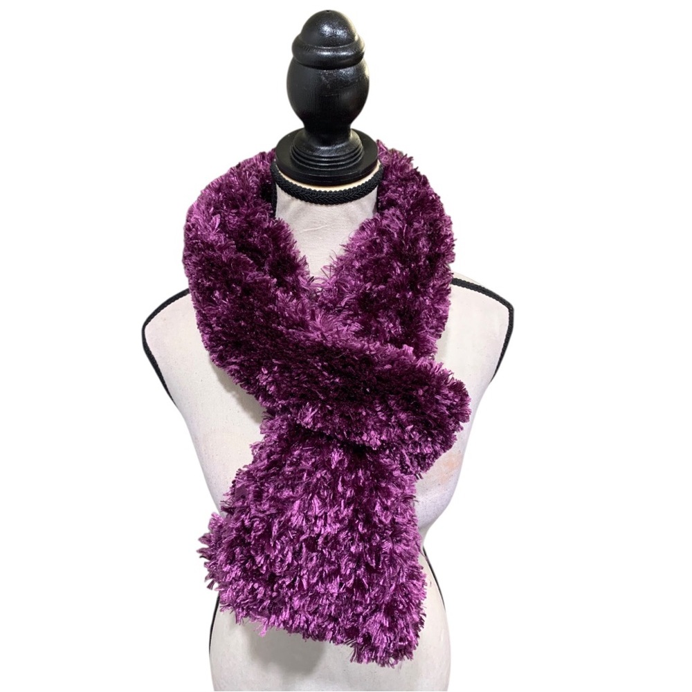 🟣Fluffy Purple Faux Fur Scarf🟣